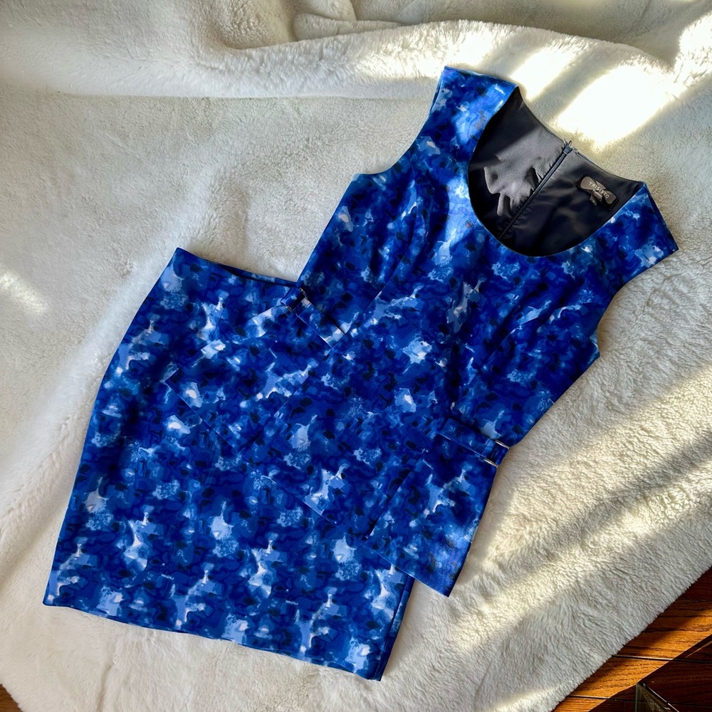 Top and skirt work ensemble